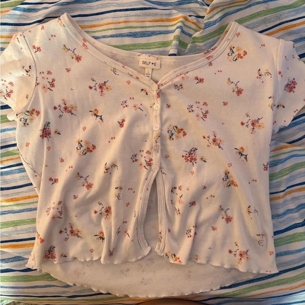 Floral Top - white